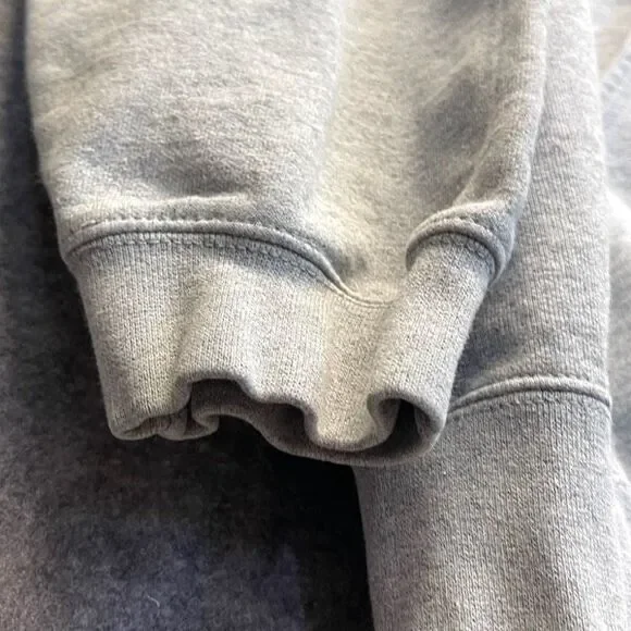 CARHARTT Men’s Hoodie Sweatshirt 3XL Heather Grey Logo Sleeve Loose Fit Pocket - Picture 12 of 14